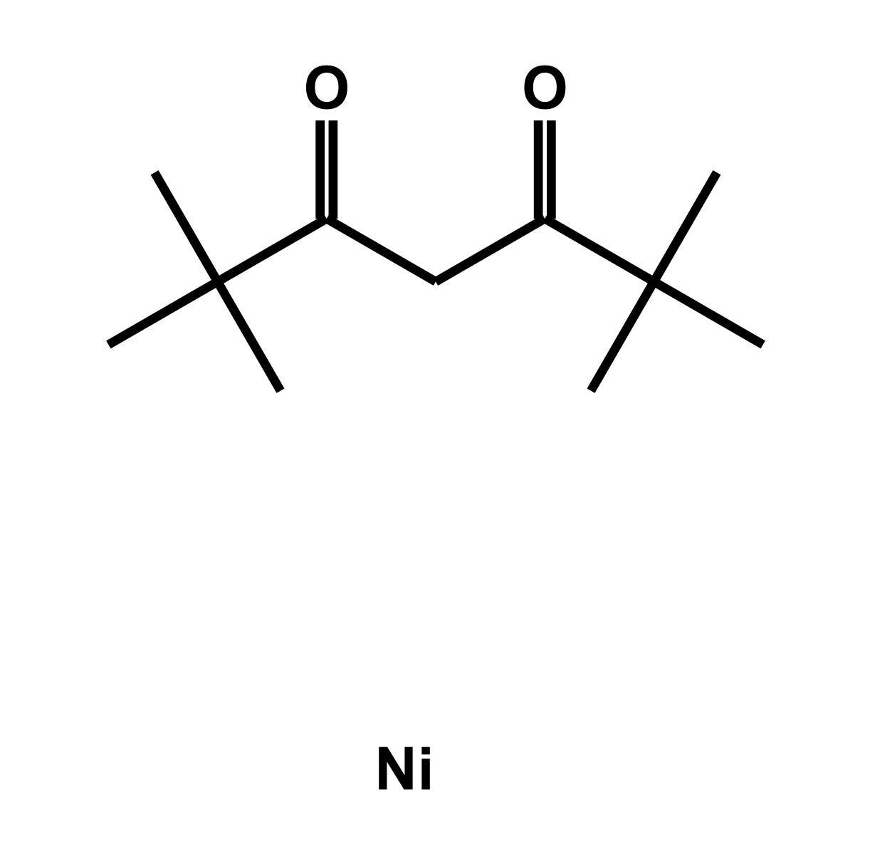Bis(2,2,6,6-tetramethyl-3,5-heptanedionate)nickel Chemical Structure